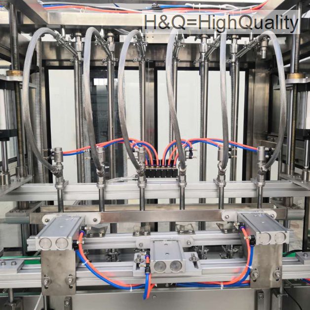 HQ-12G Liner type gravity liquid filling machine Fully-automatic Liquid Filling Machine