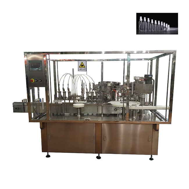 HQ-SPG8X2 High Speed Spray Filling Capping Machine