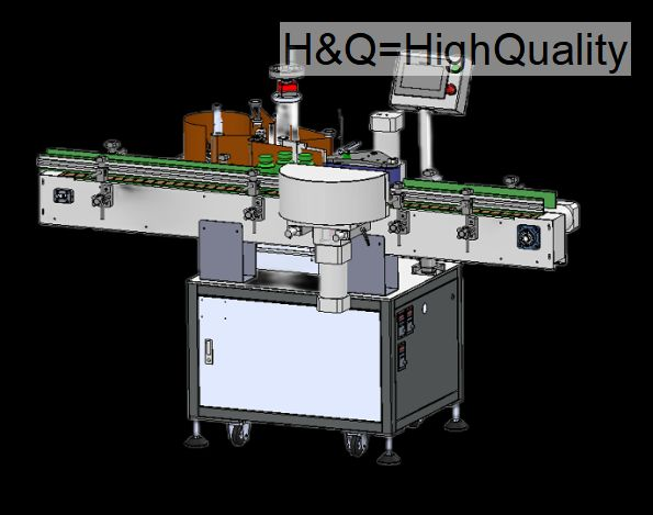 Positioned labeling machine,Automatic Star wheel positioning Vertical Labeling Machine
